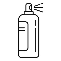 Face care spray icon. Outline face care spray vector icon for web design isolated on white background
