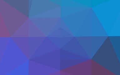 Light Blue, Red vector polygonal background.