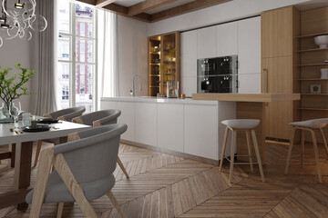 Modern kitchen interior