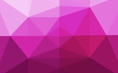 Light Pink vector polygon abstract backdrop.
