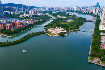 Obraz premium Environment of Bailuzhou Park, Xiamen City, Fujian Province, China