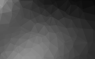 Dark Silver, Gray vector abstract mosaic backdrop.