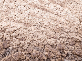Detail of foam in huge circular sewage sedimentation tank. Wastewater company source water.