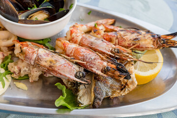 Mixed fish fry dish