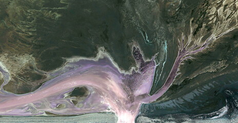 love neurons, United States, abstract photography of relief drawings in  fields in the U.S.A. from...