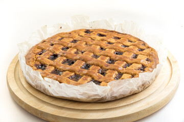 Tasty tart with homemade fig jam