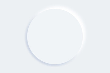 Abstract geometric modern white color background. Futuristic technology design. Abstract parametric interior. Blank opened 3D illustration mock-up. White circular building pale geometric pattern.