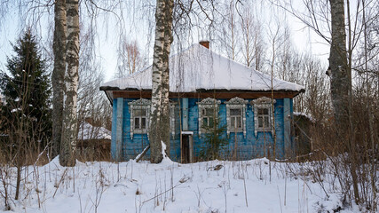 abandoned house in the village