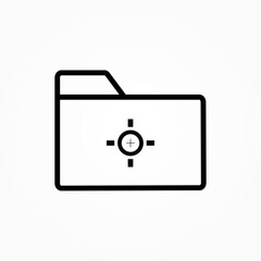 target sign folder icon