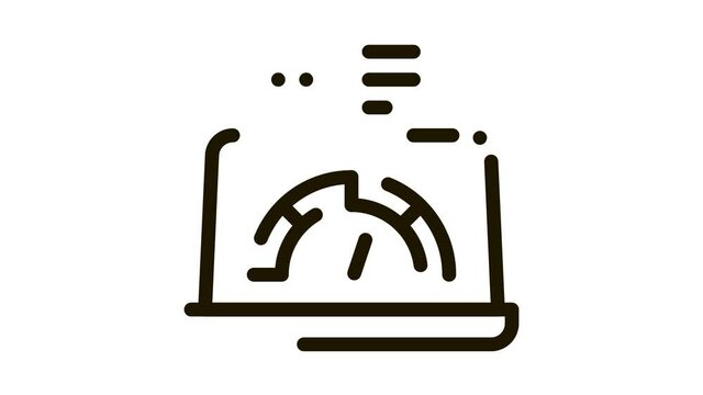 high speed load web site Icon Animation. black high speed load web site animated icon on white background