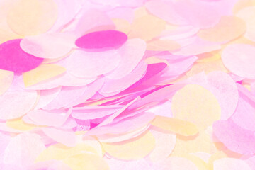 colorful paper confetti close up macro