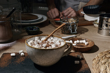 Photo recipe for hot chocolate