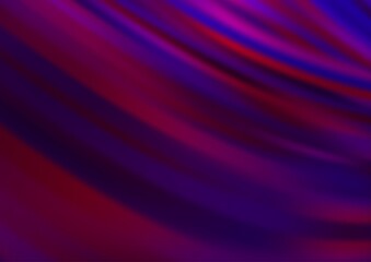 Dark Purple vector template with bent ribbons.