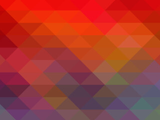 Triangular pixelation. Multi-colored pixel background. The texture consisting of multi-colored triangles.
