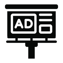 
A hoarding or advertisement board in solid style 

