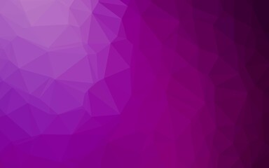 Light Purple vector shining triangular template.