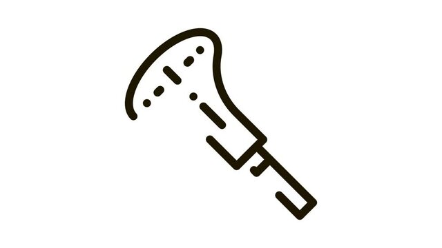 watch adjustable opener Icon Animation. black watch adjustable opener animated icon on white background