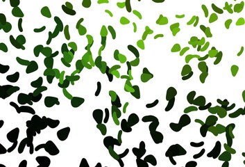 Light Red vector backdrop with abstract shapes.