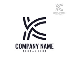 Abstract Letter K Logo Design Template. Creative elegant vector sign design for corporate business identity
