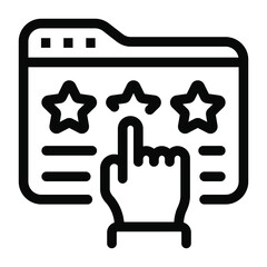 
A perfect solid icon denoting website ratings
