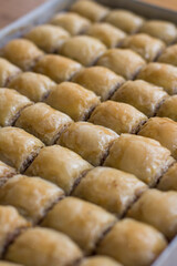Close up Turkish traditional desert baklava