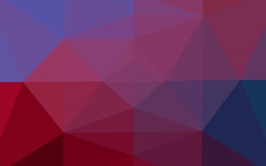 Dark Blue, Red vector blurry triangle texture.