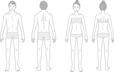Body swatches, men and women
