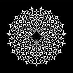 Abstract decorative circle pattern.