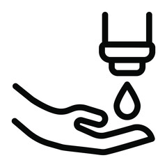 
After washing hand, applying hand lotion icon in solid style 
