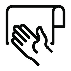 
Water absorbing machine, solid icon of hand dryer 
