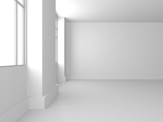 White Modern Background. Abstract Building Concept