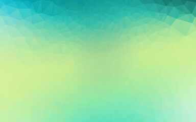 Light Green, Yellow vector triangle mosaic texture.