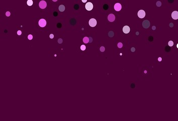 Light Pink vector cover with spots.