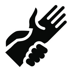 
After washing hand, applying hand lotion icon in solid style 
