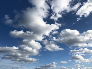 blue sky with clouds