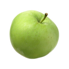 Green apples isolated on white background