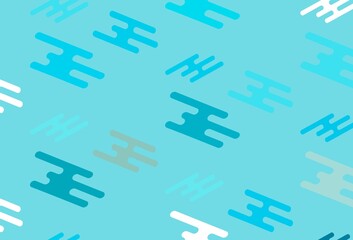 Light BLUE vector template with repeated sticks.