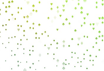 Light Green vector layout with elements of cards.