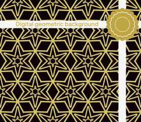 Luxury Traditional Ornamental Design. Modern Seamless Geometry Pattern. Vector Illustration. For Interior Design, Printing, Web And Textile Design.