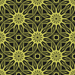 Abstract Vector Seamless Pattern With Abstract Geometric Style. For Fashion Interiors Design, Wallpaper, Textile Industry.