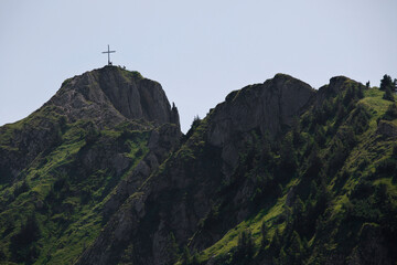 Panorama view to Bavarian Alps