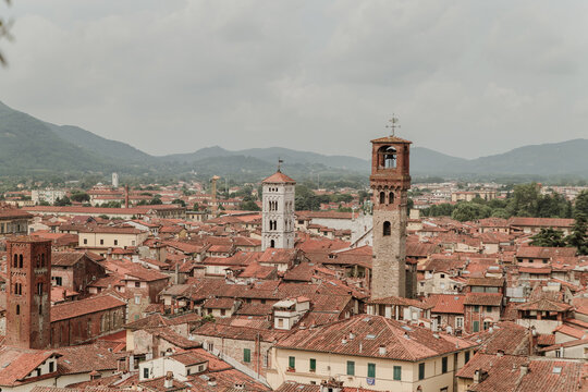 View on the Lukka city from the Guinigi Tower