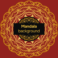 Decorative mandala ornament. Vector illustration