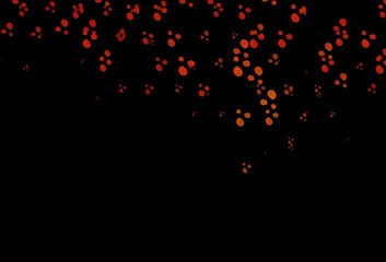 Fototapeta na wymiar Dark Orange vector pattern with liquid shapes.