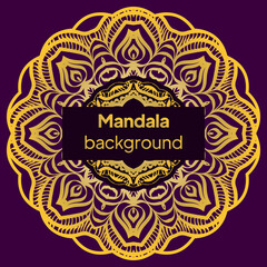 Vintage luxury decorative design of mandala. Vector illustration. Floral ornament