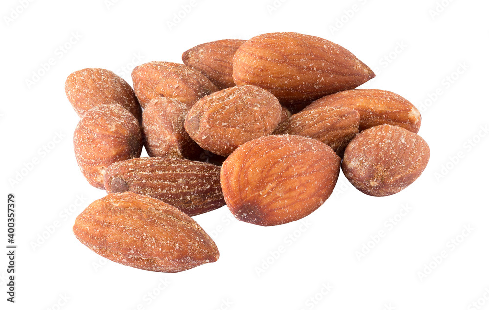 Canvas Prints Almond nuts isolated