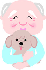 お年寄りとペット