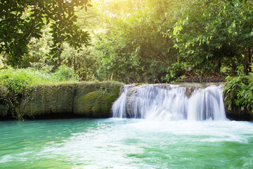 Waterfalls Erawan National Park Thailand