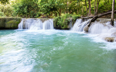 Fototapeta premium Waterfalls Erawan National Park Thailand