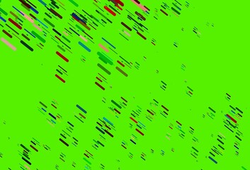 Light Multicolor, Rainbow vector template with repeated sticks.